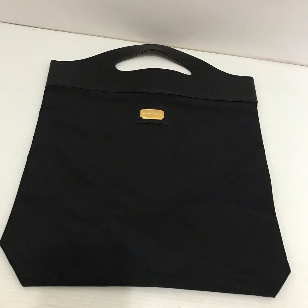 Harrods Black Tote with Leather Handle